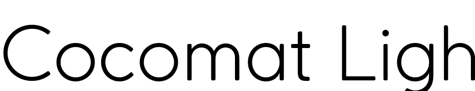 Cocomat Light Font Download Free